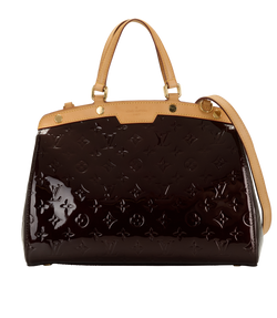 Brea MM, Vernis/Leather, Burgundy/Tan, AA5103, S, 2*